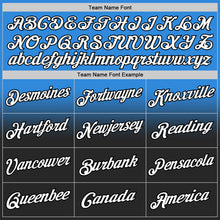 Laden Sie das Bild in den Galerie-Viewer, Custom Stitched Powder Blue White-Black Fade Fashion Sports Pullover Sweatshirt Hoodie