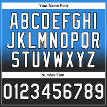 Laden Sie das Bild in den Galerie-Viewer, Custom Stitched Powder Blue White-Black Fade Fashion Sports Pullover Sweatshirt Hoodie