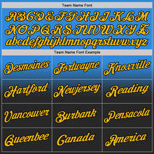 Load image into Gallery viewer, Custom Stitched Powder Blue Gold-Black Fade Fashion Sports Pullover Sweatshirt Hoodie