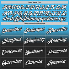 Laden Sie das Bild in den Galerie-Viewer, Custom Stitched Sky Blue White-Black Fade Fashion Sports Pullover Sweatshirt Hoodie