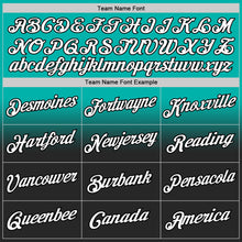 Load image into Gallery viewer, Custom Stitched Aqua White-Black Fade Fashion Sports Pullover Sweatshirt Hoodie