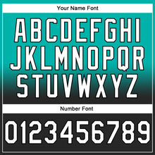 Load image into Gallery viewer, Custom Stitched Aqua White-Black Fade Fashion Sports Pullover Sweatshirt Hoodie