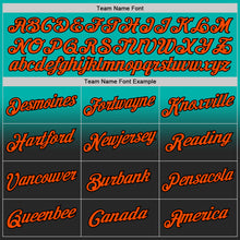 Загрузить изображение в средство просмотра галереи, Custom Stitched Aqua Orange-Black Fade Fashion Sports Pullover Sweatshirt Hoodie
