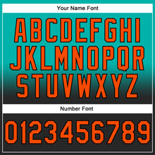Загрузить изображение в средство просмотра галереи, Custom Stitched Aqua Orange-Black Fade Fashion Sports Pullover Sweatshirt Hoodie
