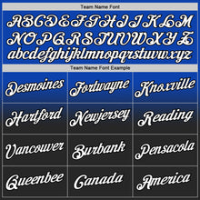 Laden Sie das Bild in den Galerie-Viewer, Custom Stitched Thunder Blue White-Black Fade Fashion Sports Pullover Sweatshirt Hoodie