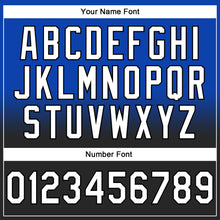 Laden Sie das Bild in den Galerie-Viewer, Custom Stitched Thunder Blue White-Black Fade Fashion Sports Pullover Sweatshirt Hoodie