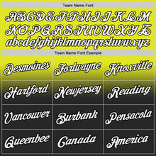 Laden Sie das Bild in den Galerie-Viewer, Custom Stitched Neon Yellow White-Black Fade Fashion Sports Pullover Sweatshirt Hoodie