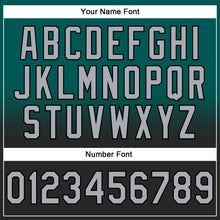 Laden Sie das Bild in den Galerie-Viewer, Custom Stitched Midnight Green Gray-Black Fade Fashion Sports Pullover Sweatshirt Hoodie