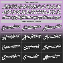 Laden Sie das Bild in den Galerie-Viewer, Custom Stitched Light Purple White-Black Fade Fashion Sports Pullover Sweatshirt Hoodie