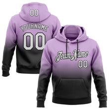 Laden Sie das Bild in den Galerie-Viewer, Custom Stitched Light Purple White-Black Fade Fashion Sports Pullover Sweatshirt Hoodie