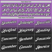 Laden Sie das Bild in den Galerie-Viewer, Custom Stitched Medium Purple White-Black Fade Fashion Sports Pullover Sweatshirt Hoodie