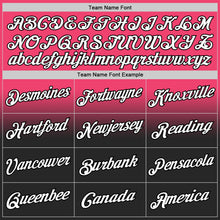 Laden Sie das Bild in den Galerie-Viewer, Custom Stitched Neon Pink White-Black Fade Fashion Sports Pullover Sweatshirt Hoodie