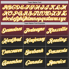 Загрузить изображение в средство просмотра галереи, Custom Stitched Burgundy White Black-Gold Fade Fashion Sports Pullover Sweatshirt Hoodie