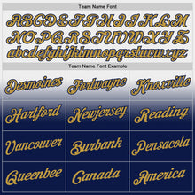 Laden Sie das Bild in den Galerie-Viewer, Custom Stitched White Old Gold-Navy Fade Fashion Sports Pullover Sweatshirt Hoodie