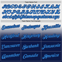 Laden Sie das Bild in den Galerie-Viewer, Custom Stitched White Powder Blue-Navy Fade Fashion Sports Pullover Sweatshirt Hoodie