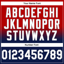 Charger l'image dans la galerie, Custom Stitched Red White Navy-Gray Fade Fashion Sports Pullover Sweatshirt Hoodie