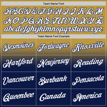 Load image into Gallery viewer, Custom Stitched Old Gold White-Navy Fade Fashion Sports Pullover Sweatshirt Hoodie