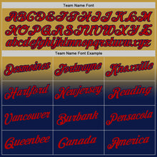 Laden Sie das Bild in den Galerie-Viewer, Custom Stitched Old Gold Red-Navy Fade Fashion Sports Pullover Sweatshirt Hoodie