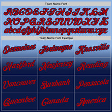 Load image into Gallery viewer, Custom Stitched Light Blue Red-Navy Fade Fashion Sports Pullover Sweatshirt Hoodie