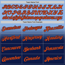 Charger l'image dans la galerie, Custom Stitched Light Blue Orange-Navy Fade Fashion Sports Pullover Sweatshirt Hoodie