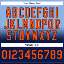 Charger l'image dans la galerie, Custom Stitched Light Blue Orange-Navy Fade Fashion Sports Pullover Sweatshirt Hoodie