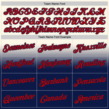 Laden Sie das Bild in den Galerie-Viewer, Custom Stitched Cream Red-Navy Fade Fashion Sports Pullover Sweatshirt Hoodie