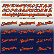 Laden Sie das Bild in den Galerie-Viewer, Custom Stitched Cream Orange-Navy Fade Fashion Sports Pullover Sweatshirt Hoodie