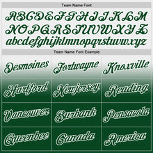 Laden Sie das Bild in den Galerie-Viewer, Custom Stitched White Green Fade Fashion Sports Pullover Sweatshirt Hoodie