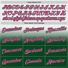 Laden Sie das Bild in den Galerie-Viewer, Custom Stitched White Pink-Green Fade Fashion Sports Pullover Sweatshirt Hoodie