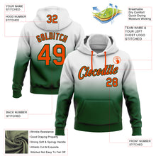 Laden Sie das Bild in den Galerie-Viewer, Custom Stitched White Orange-Green Fade Fashion Sports Pullover Sweatshirt Hoodie