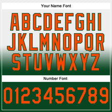 Laden Sie das Bild in den Galerie-Viewer, Custom Stitched White Orange-Green Fade Fashion Sports Pullover Sweatshirt Hoodie