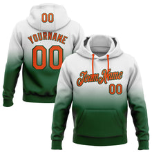 Laden Sie das Bild in den Galerie-Viewer, Custom Stitched White Orange-Green Fade Fashion Sports Pullover Sweatshirt Hoodie