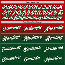 Charger l'image dans la galerie, Custom Stitched Red White-Green Fade Fashion Sports Pullover Sweatshirt Hoodie