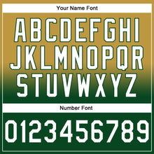 Load image into Gallery viewer, Custom Stitched Old Gold White-Green Fade Fashion Sports Pullover Sweatshirt Hoodie