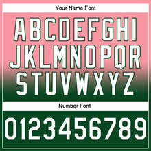 Laden Sie das Bild in den Galerie-Viewer, Custom Stitched Medium Pink White-Green Fade Fashion Sports Pullover Sweatshirt Hoodie