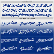 Laden Sie das Bild in den Galerie-Viewer, Custom Stitched White Royal Fade Fashion Sports Pullover Sweatshirt Hoodie