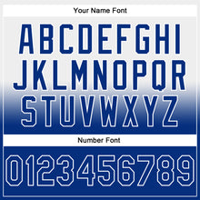 Laden Sie das Bild in den Galerie-Viewer, Custom Stitched White Royal Fade Fashion Sports Pullover Sweatshirt Hoodie