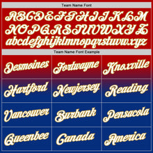 Charger l'image dans la galerie, Custom Stitched Red White Royal-Old Gold Fade Fashion Sports Pullover Sweatshirt Hoodie