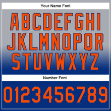 Charger l'image dans la galerie, Custom Stitched Gray Orange-Royal Fade Fashion Sports Pullover Sweatshirt Hoodie