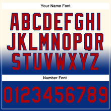 Laden Sie das Bild in den Galerie-Viewer, Custom Stitched Cream Red-Royal Fade Fashion Sports Pullover Sweatshirt Hoodie