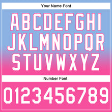 Load image into Gallery viewer, Custom Stitched Light Blue White-Pink Fade Fashion Sports Pullover Sweatshirt Hoodie