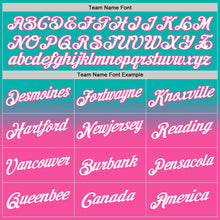 Загрузить изображение в средство просмотра галереи, Custom Stitched Aqua White-Pink Fade Fashion Sports Pullover Sweatshirt Hoodie