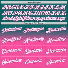 Загрузить изображение в средство просмотра галереи, Custom Stitched Teal White-Pink Fade Fashion Sports Pullover Sweatshirt Hoodie