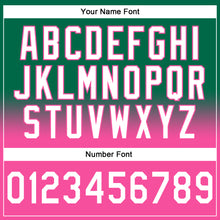 Load image into Gallery viewer, Custom Stitched Kelly Green White-Pink Fade Fashion Sports Pullover Sweatshirt Hoodie