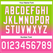 Load image into Gallery viewer, Custom Stitched Neon Green White-Pink Fade Fashion Sports Pullover Sweatshirt Hoodie