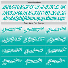 Laden Sie das Bild in den Galerie-Viewer, Custom Stitched White Aqua Fade Fashion Sports Pullover Sweatshirt Hoodie