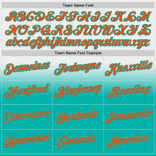 Laden Sie das Bild in den Galerie-Viewer, Custom Stitched White Orange-Aqua Fade Fashion Sports Pullover Sweatshirt Hoodie