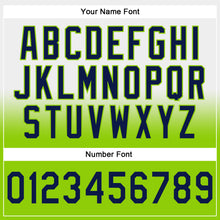 Laden Sie das Bild in den Galerie-Viewer, Custom Stitched White Navy-Neon Green Fade Fashion Sports Pullover Sweatshirt Hoodie