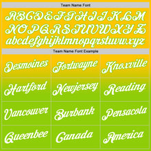 Laden Sie das Bild in den Galerie-Viewer, Custom Stitched Yellow White-Neon Green Fade Fashion Sports Pullover Sweatshirt Hoodie