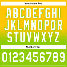 Laden Sie das Bild in den Galerie-Viewer, Custom Stitched Yellow White-Neon Green Fade Fashion Sports Pullover Sweatshirt Hoodie